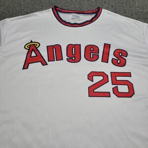 Los Angeles Angels Shirt Men Extra Large 2025 Throwback Long Sleeve SGA Shirsey